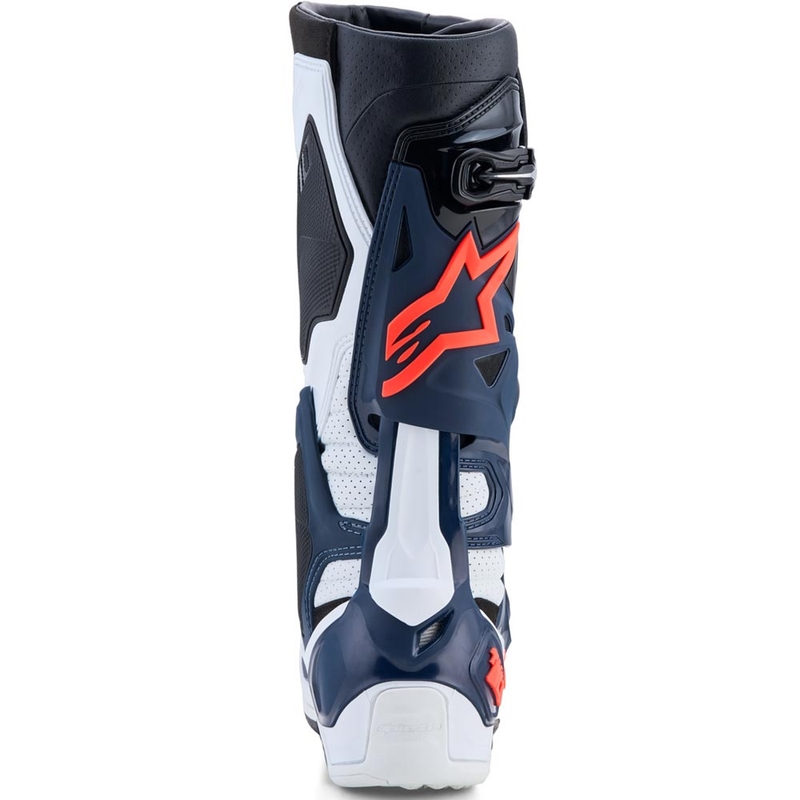 Motokrosové topánky Alpinestars TECH 10 Supervented tmavo modro-bielo-čierno-fialové
