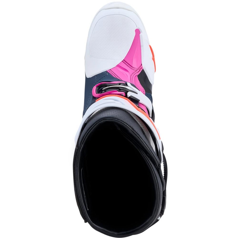 Motokrosové topánky Alpinestars TECH 10 Supervented tmavo modro-bielo-čierno-fialové