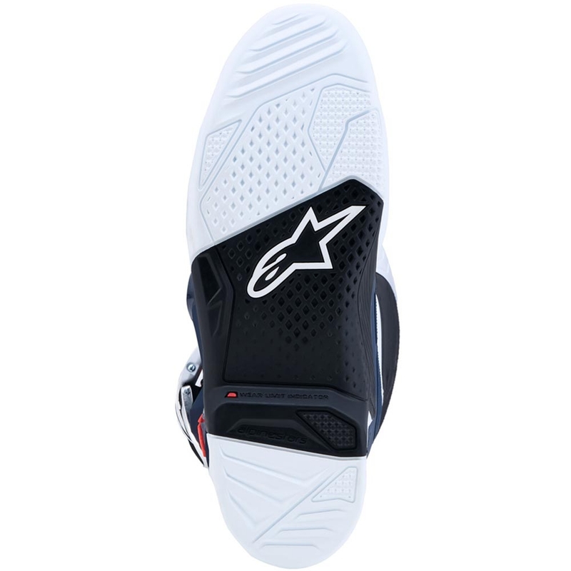 Motokrosové topánky Alpinestars TECH 7 fialovo-bielo-tmavo modro-fluo červené