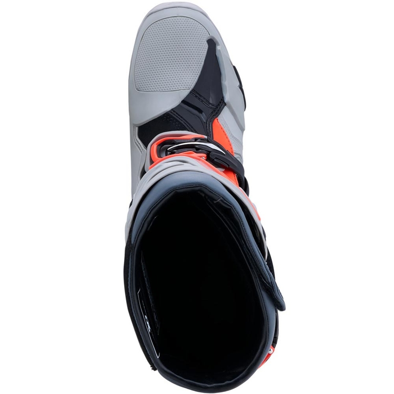 Topánky na motorku Alpinestars Tech 10 Enduro šedo-tmavo šedo-fluo červené