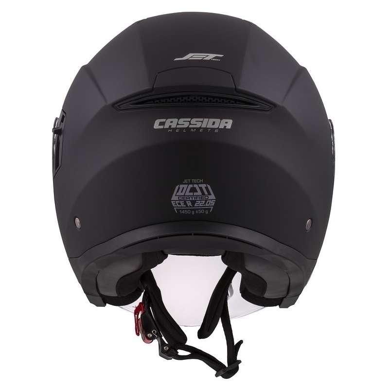 Otvorená prilba na motocykel Cassida Jet Tech čierna matná