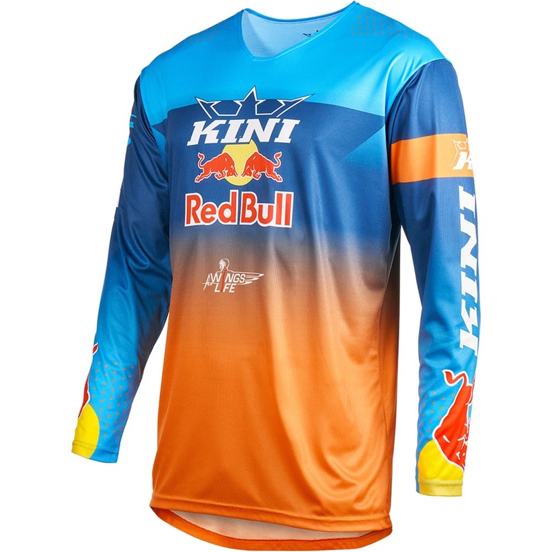 Motokrosový dres KINI Red Bull 1.0 Rallye modro-oranžový