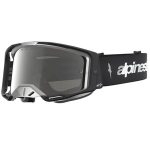 Motokrosové okuliare Alpinestars Vision 8 Amber čierno-strieborné