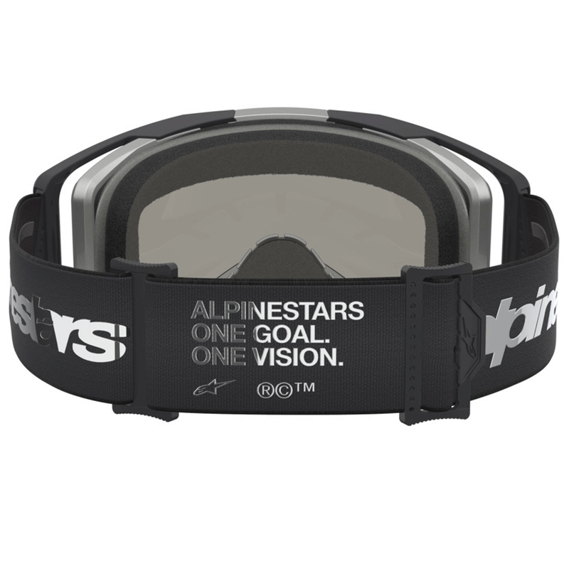 Motokrosové okuliare Alpinestars Vision 8 Amber čierno-strieborné