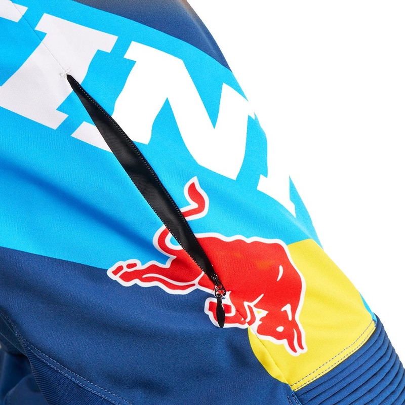 Motokrosové nohavice KINI Red Bull 1.0 Rallye modro-oranžové