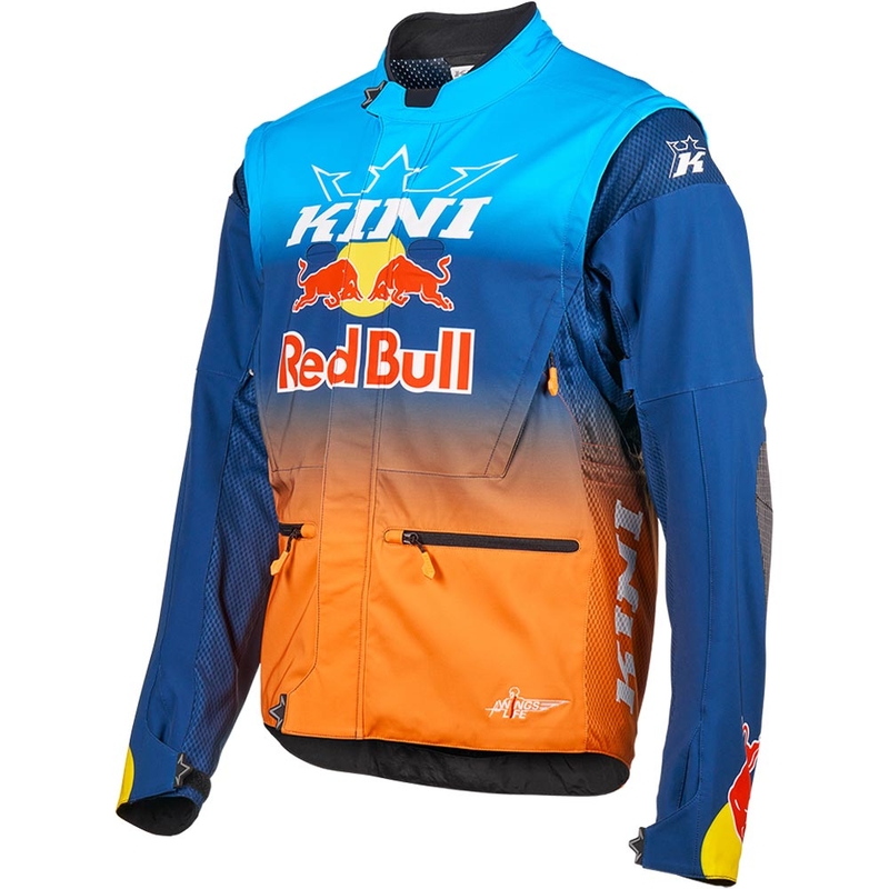 Motokrosová bunda KINI Red Bull 1.0 Rally modro-oranžová