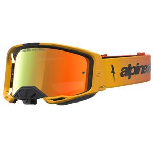 Motokrosové okuliare Alpinestars Vision 8 Amber žlto-červeno-čierne