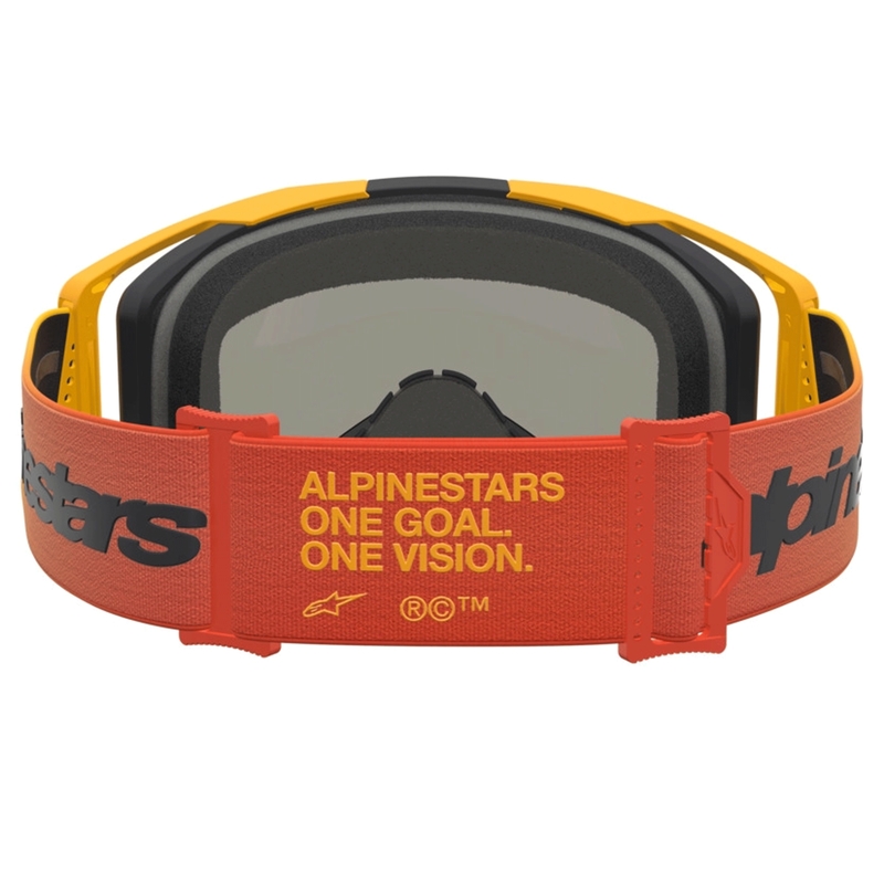 Motokrosové okuliare Alpinestars Vision 8 Amber žlto-červeno-čierne
