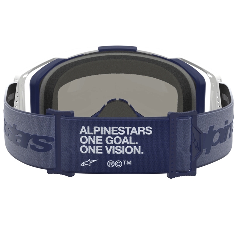 Motokrosové okuliare Alpinestars Vision 8 Amber modro-biele