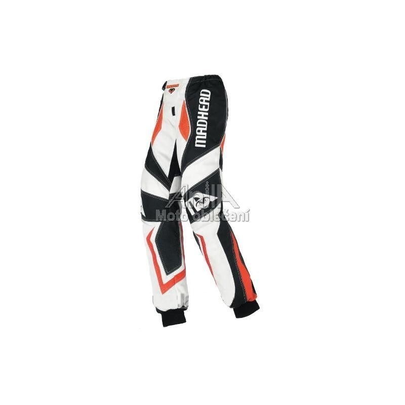 Detské MX nohavice na moto - Madhead-X2B oranžové