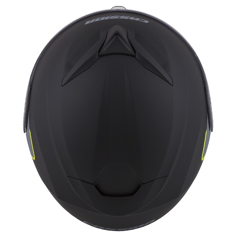 Odklápacia prilba na motocykel Cassida Compress 2.0 Refraction čierno-šedo-fluorescenčno žltá výpredaj