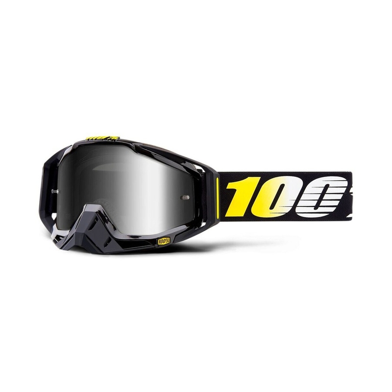 Motokrosové okuliare 100 % RACECRAFT Cosmos 99 (strieborné - zrkadlové plexisklo)