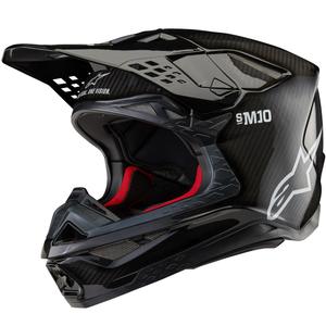 Motokrosová prilba Alpinestars Supertech S-M10 Solid FIM2 čierna
