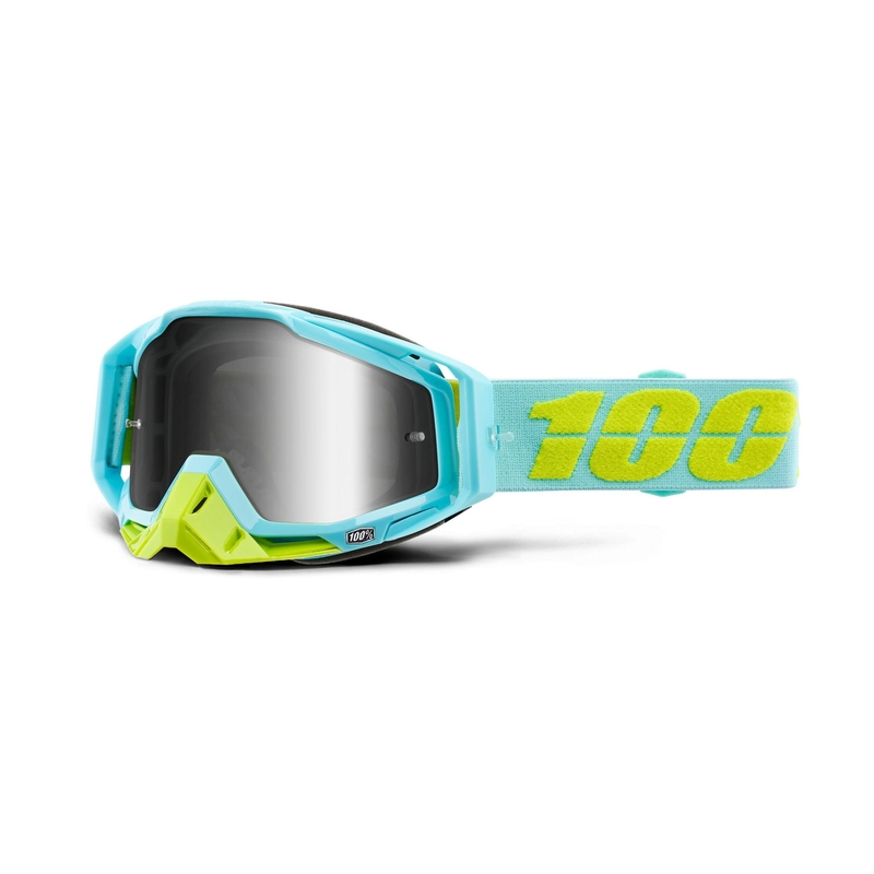 Motokrosové okuliare 100 % Racecraft PINACLES (strieborné - zrkadlové plexisklo)