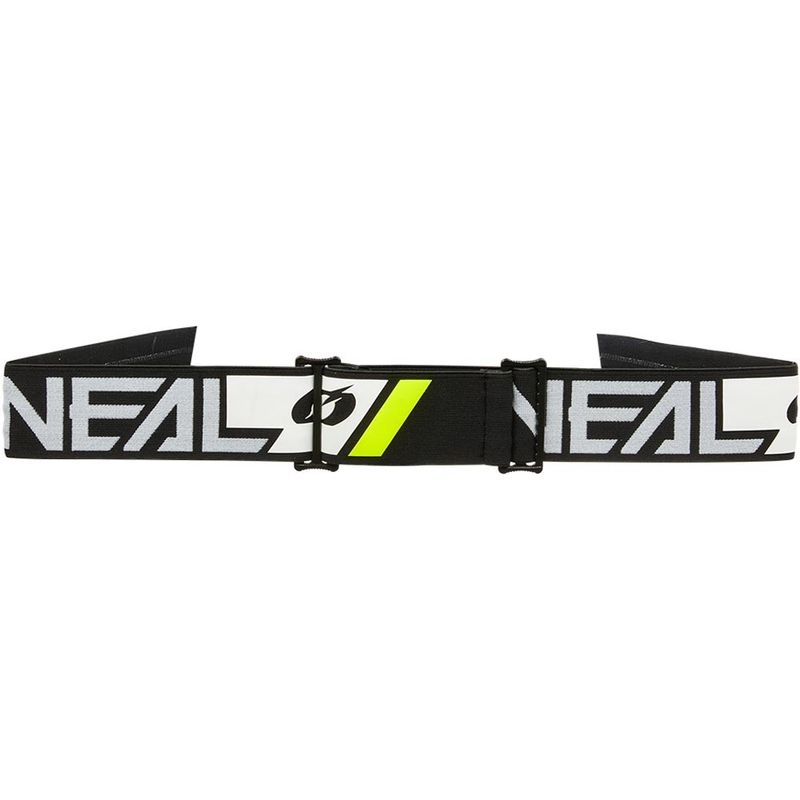 Motokrosové okuliare O´Neal B-55 Cram čierno-biele so zrkadlovo zlatým plexi