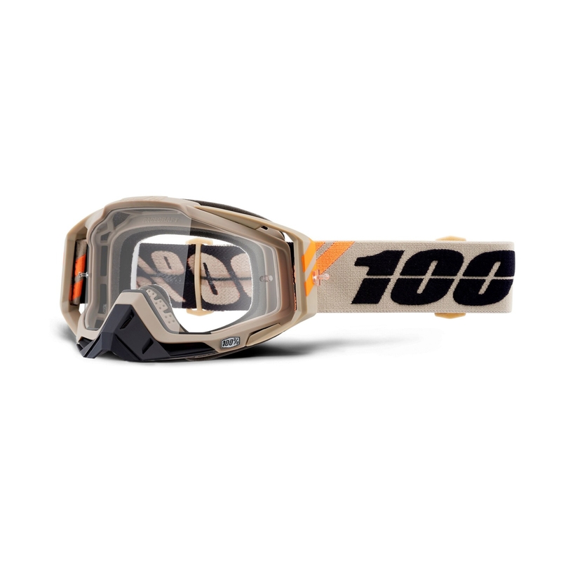 Motokrosové okuliare 100 % RACECRAFT Poliet (číre plexisklo)