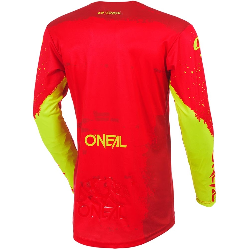 Motokrosový dres O'Neal Mayhem Paint červeno-neónovo žltý