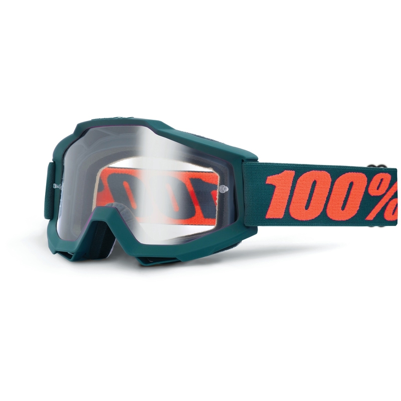 Motokrosové okuliare 100 % Accuri OTG Gunmetal (číre plexisklo)