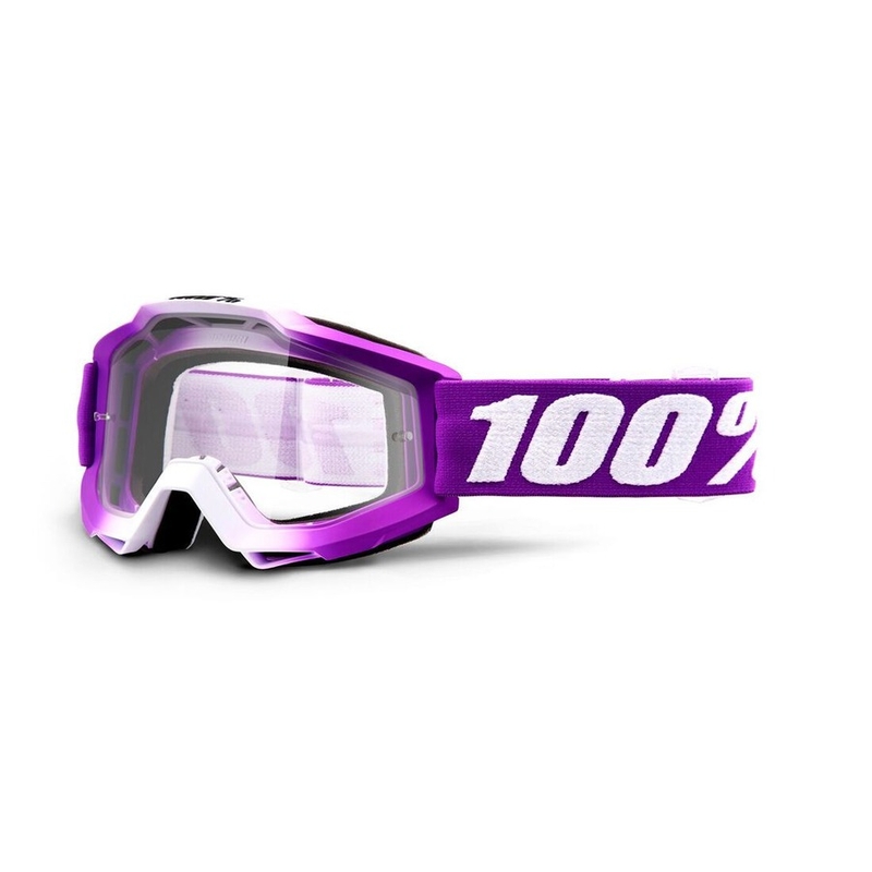 Detské motokrosové okuliare 100 % Accuri Framboise (číre plexisklo)