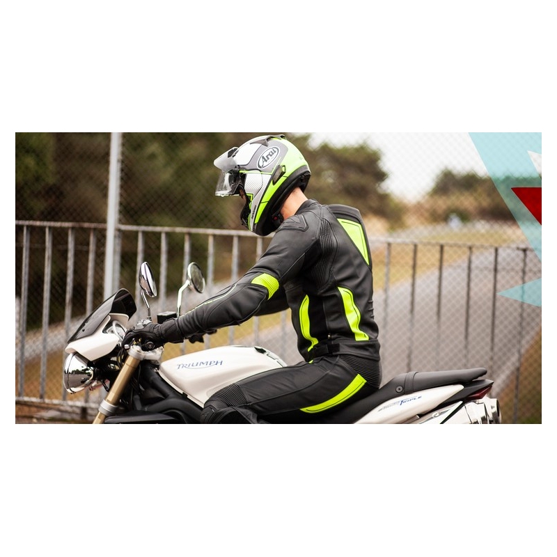 Nohavice na motocykel Ozone Volt čierno-fluorescenčno žlté výpredaj