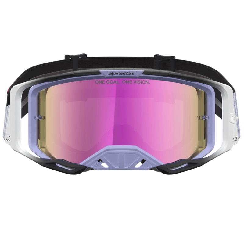 Motokrosové okuliare Alpinestars Vision 8 Maven levanduľovo-čierne