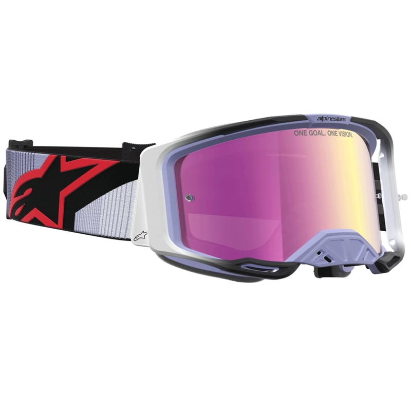 Motokrosové okuliare Alpinestars Vision 8 Maven levanduľovo-čierne