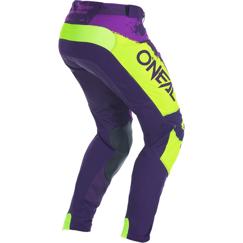 Motokrosové nohavice O'Neal Mayhem Paint fialovo-fluo žlté