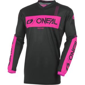Dámsky motokrosový dres O'Neal Element Racewear čierno-ružový