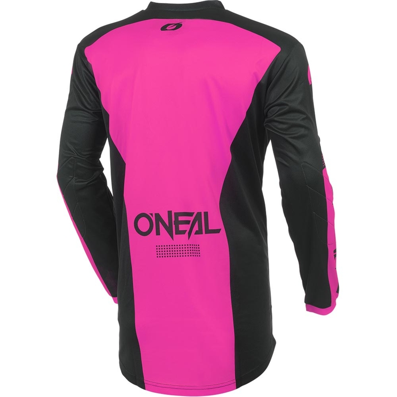 Dámsky motokrosový dres O'Neal Element Racewear čierno-ružový