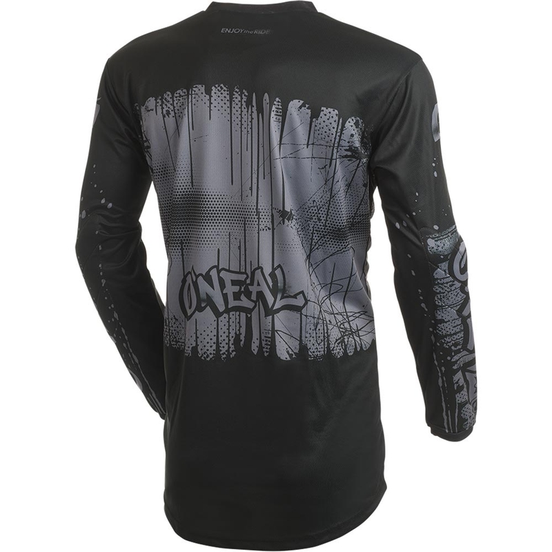 Motokrosový dres O'Neal Element Rancid čierno-sivý