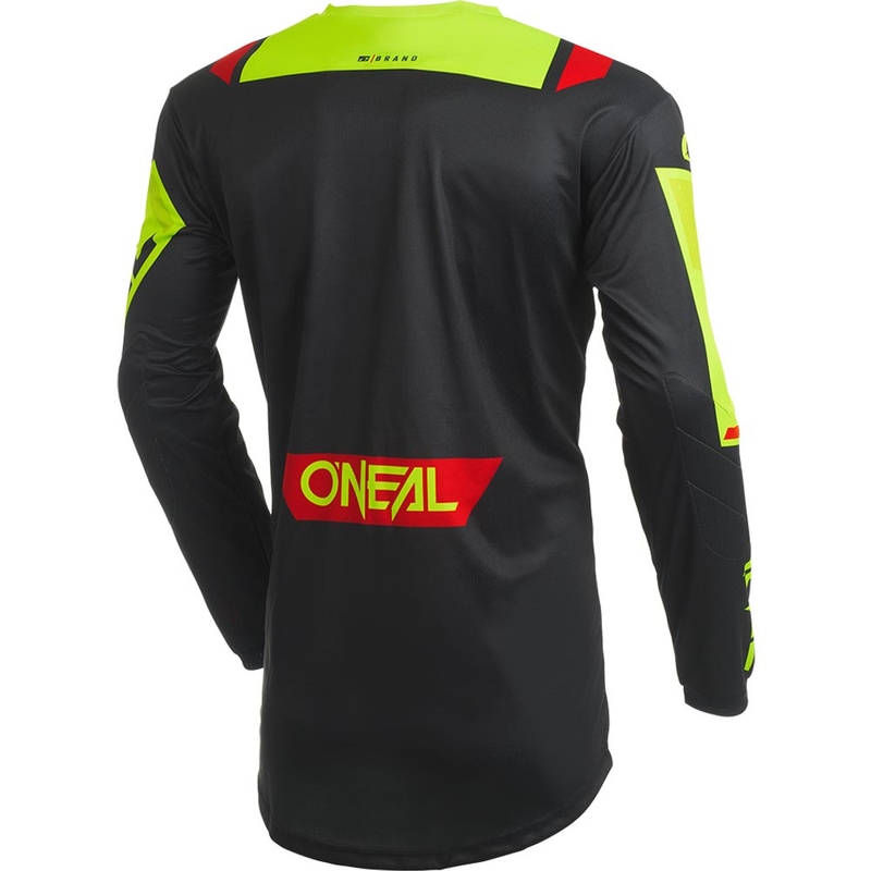 Motokrosový dres O'Neal Element Factor čierno-neónovo žltý