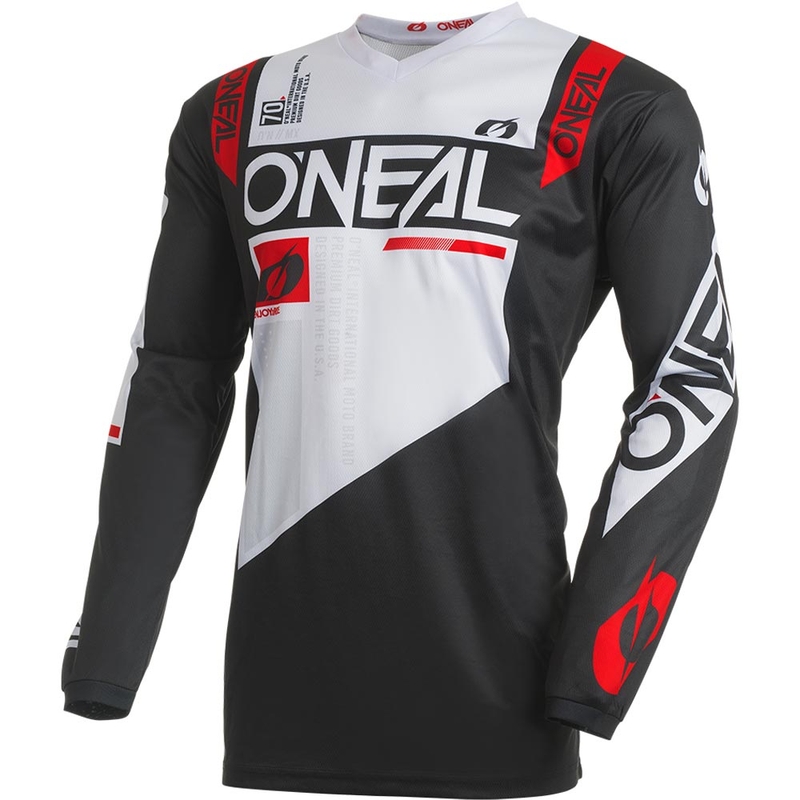 Motokrosový dres O'Neal Element Factor čierno-biely