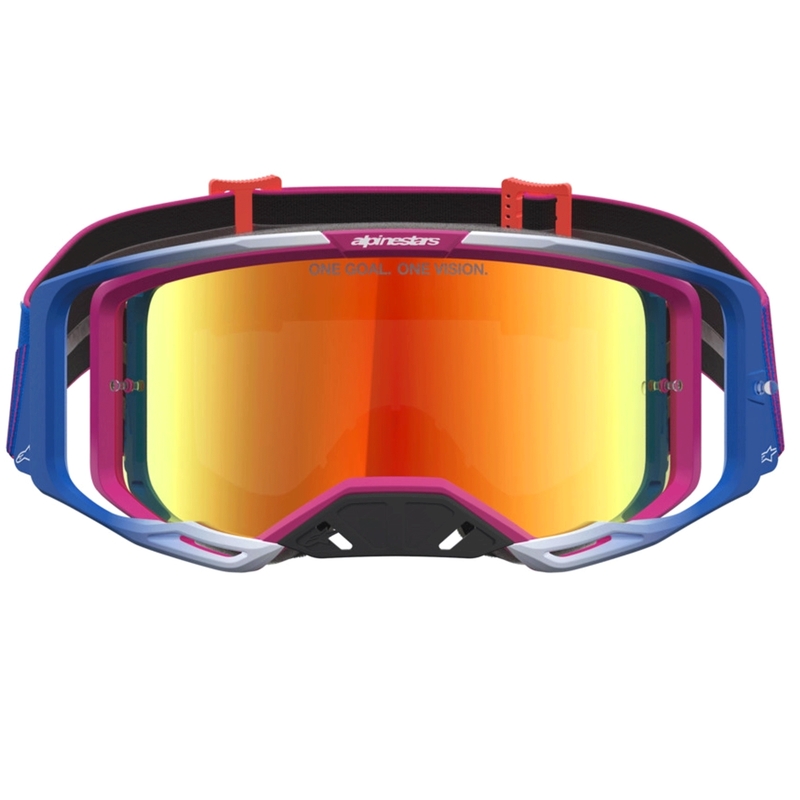 Motokrosové okuliare Alpinestars Vision 8 Maven červeno-čierne