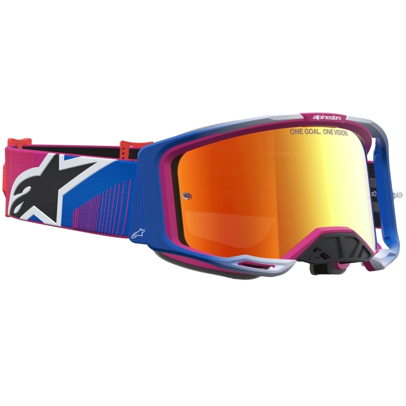 Motokrosové okuliare Alpinestars Vision 8 Maven červeno-čierne