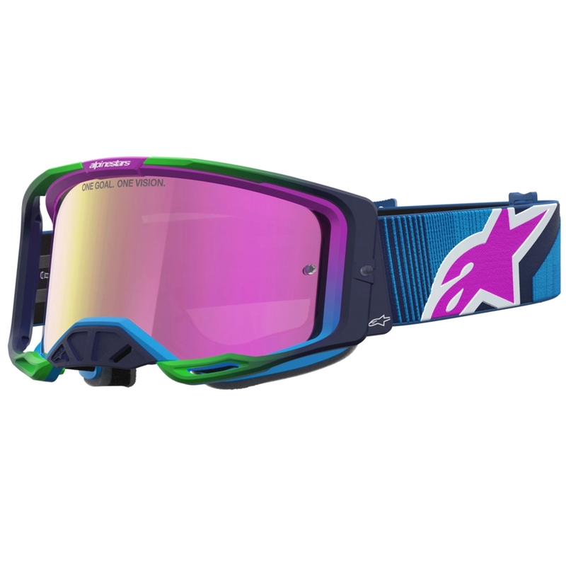 Motokrosové okuliare Alpinestars Vision 8 Maven modro-fialové