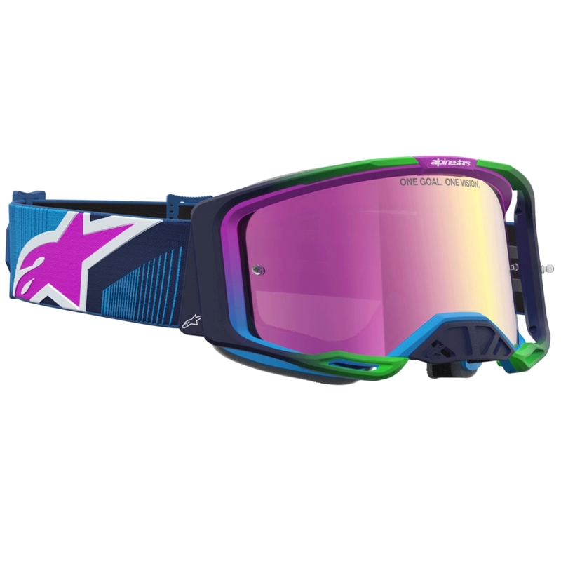 Motokrosové okuliare Alpinestars Vision 8 Maven modro-fialové