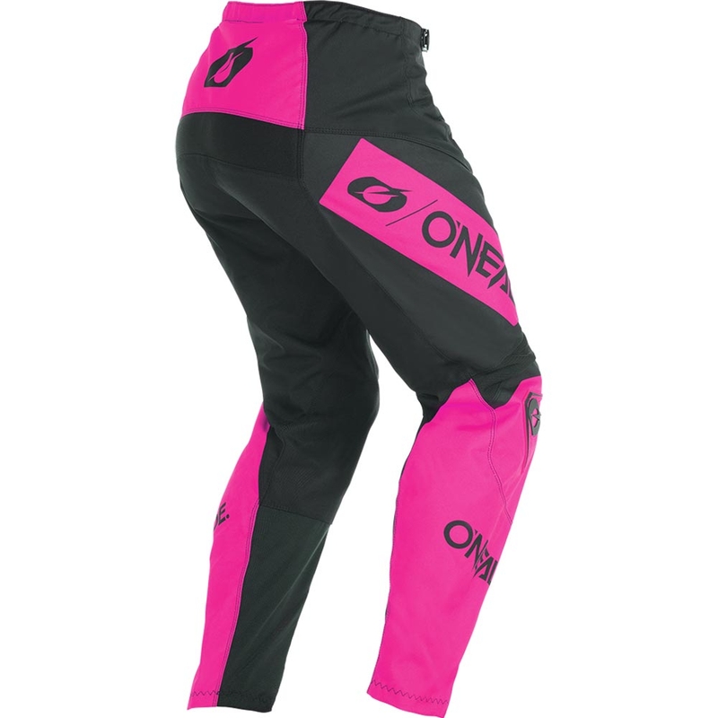 Dámske motokrosové nohavice O'Neal Element Racewear čierno-ružové