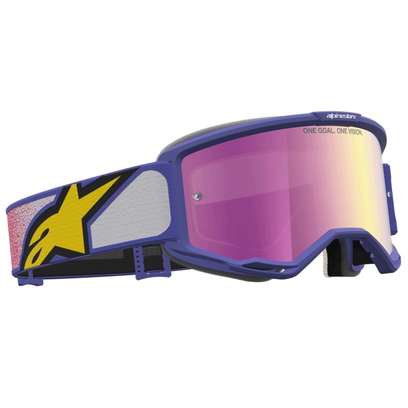Motokrosové okuliare Alpinestars Vision 5 Drag červeno-fialové