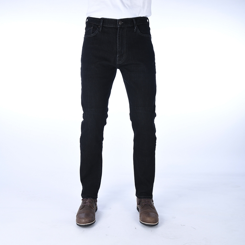 Predĺžené jeansy na motocykel Oxford Original Approved Slim Fit čierne