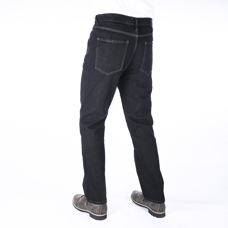 Predĺžené jeansy na motocykel Oxford Original Approved Jeans čierne