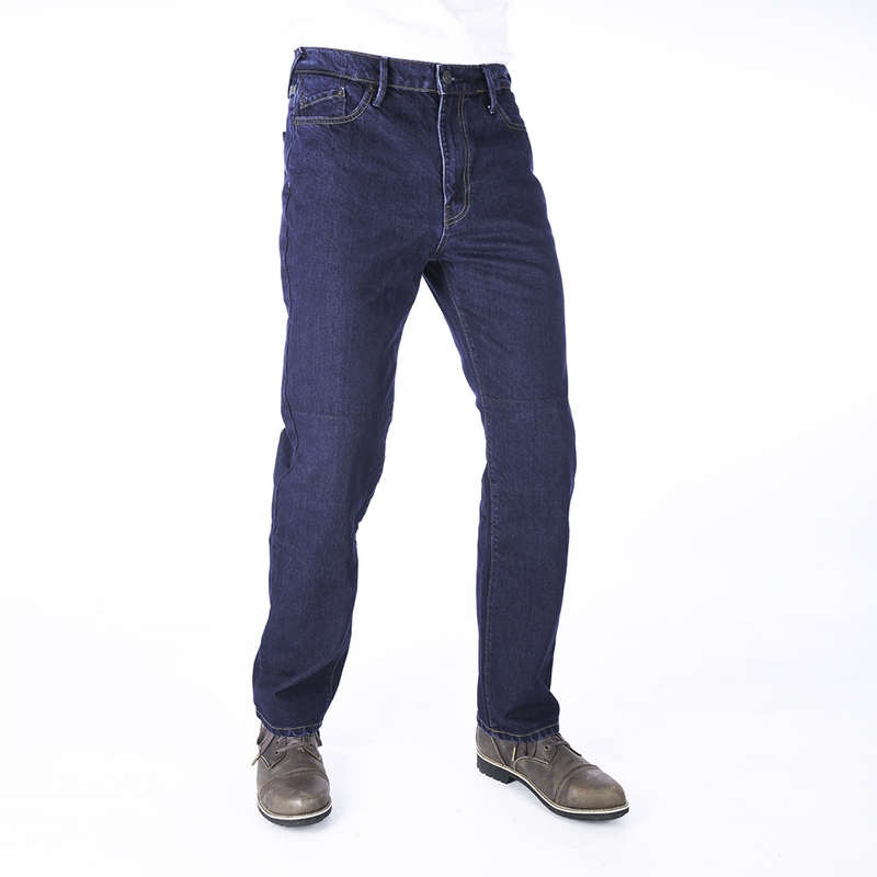 Skrátené jeansy na motocykel Oxford Original Approved Jeans modré
