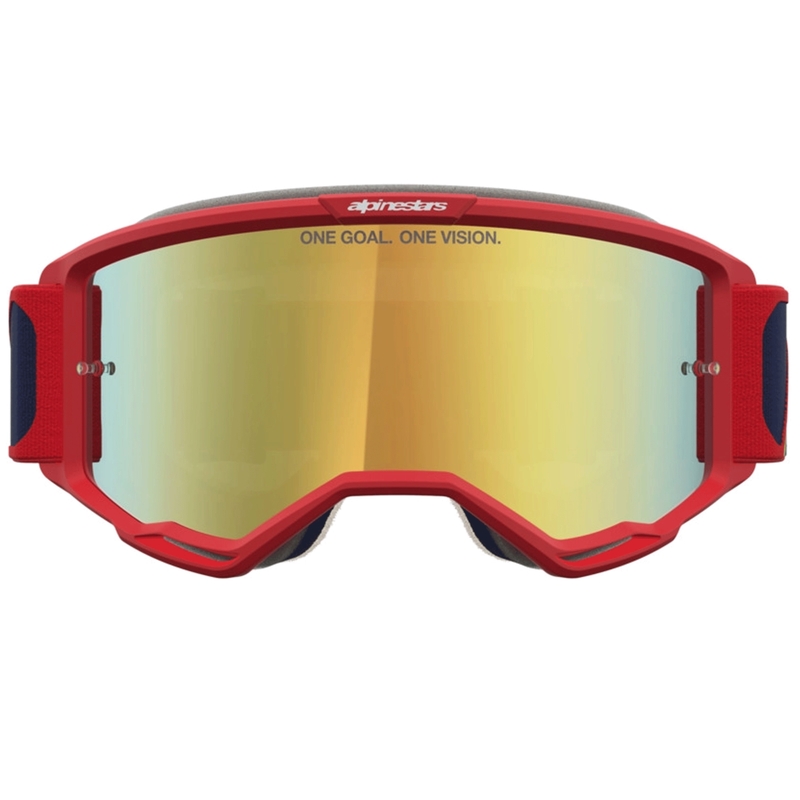 Motokrosové okuliare Alpinestars Vision 5 Drag červeno-modro-fluo žlté