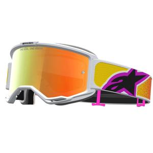 Motokrosové okuliare Alpinestars Vision 5 Drag oranžovo-červené