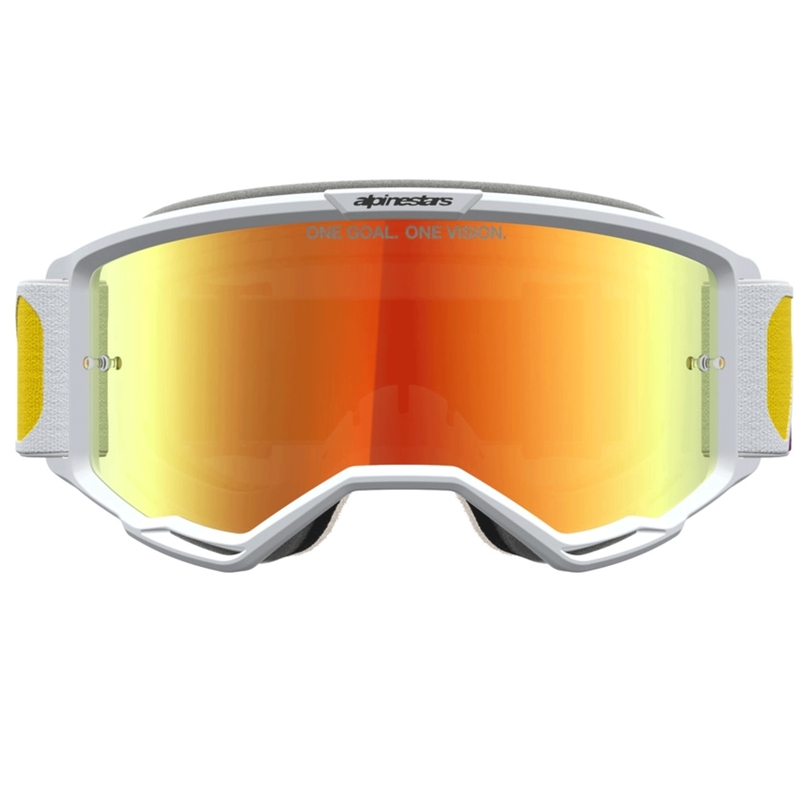Motokrosové okuliare Alpinestars Vision 5 Drag oranžovo-červené