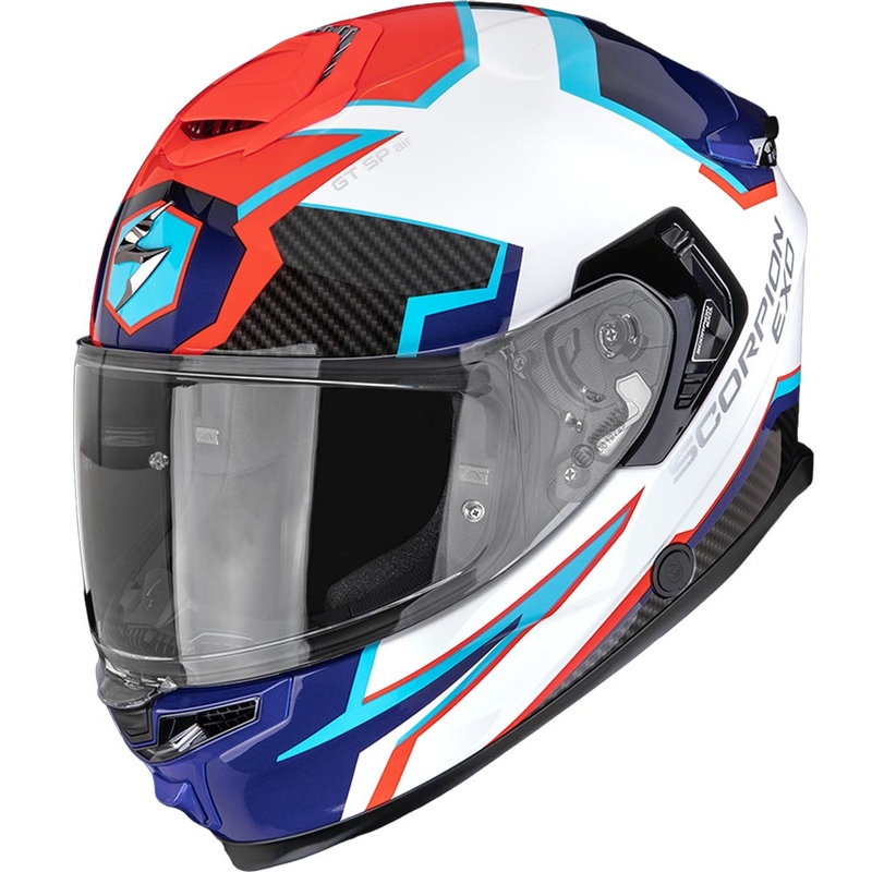 Integrálna prilba na motorku Scorpion EXO-GT SP Air Atlas bielo-modro-červená