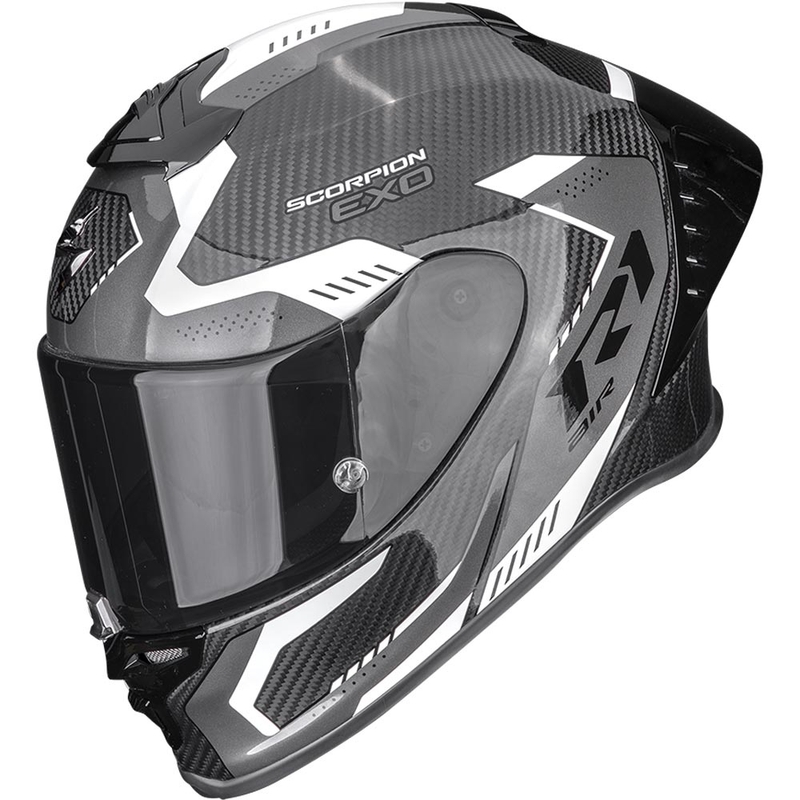 Integrálna helma na motorku Scorpion EXO-R1 EVO II Air Propel čierno-biela