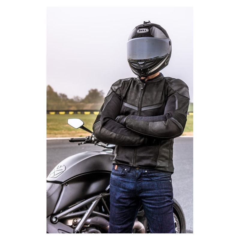 Bunda na motocykel Rebelhorn Rocket čierna výpredaj