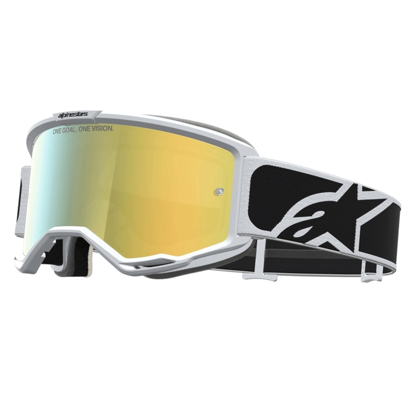 Motokrosové okuliare Alpinestars Vision 5 Rora čierno-biele