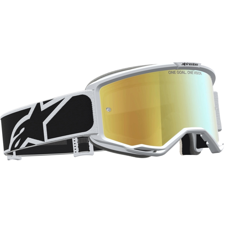 Motokrosové okuliare Alpinestars Vision 5 Rora čierno-biele