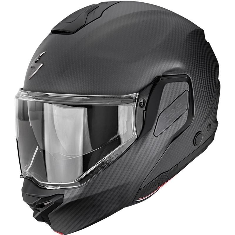 Preklápacia helma na motorku Scorpion EXO-TECH II Carbon Solid matná čierna